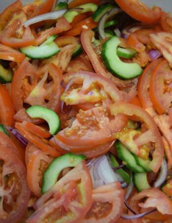 Salad - Tomatoes Cucumber & Onion